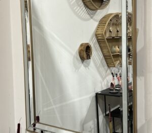 מראה עם פאזות 80/100 ס"מ עם מסגרת זהב
